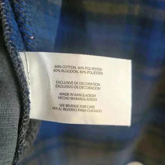 Orvis Men's Gray/Blue Cotton Plaid Jacket - Picture 7 of 12